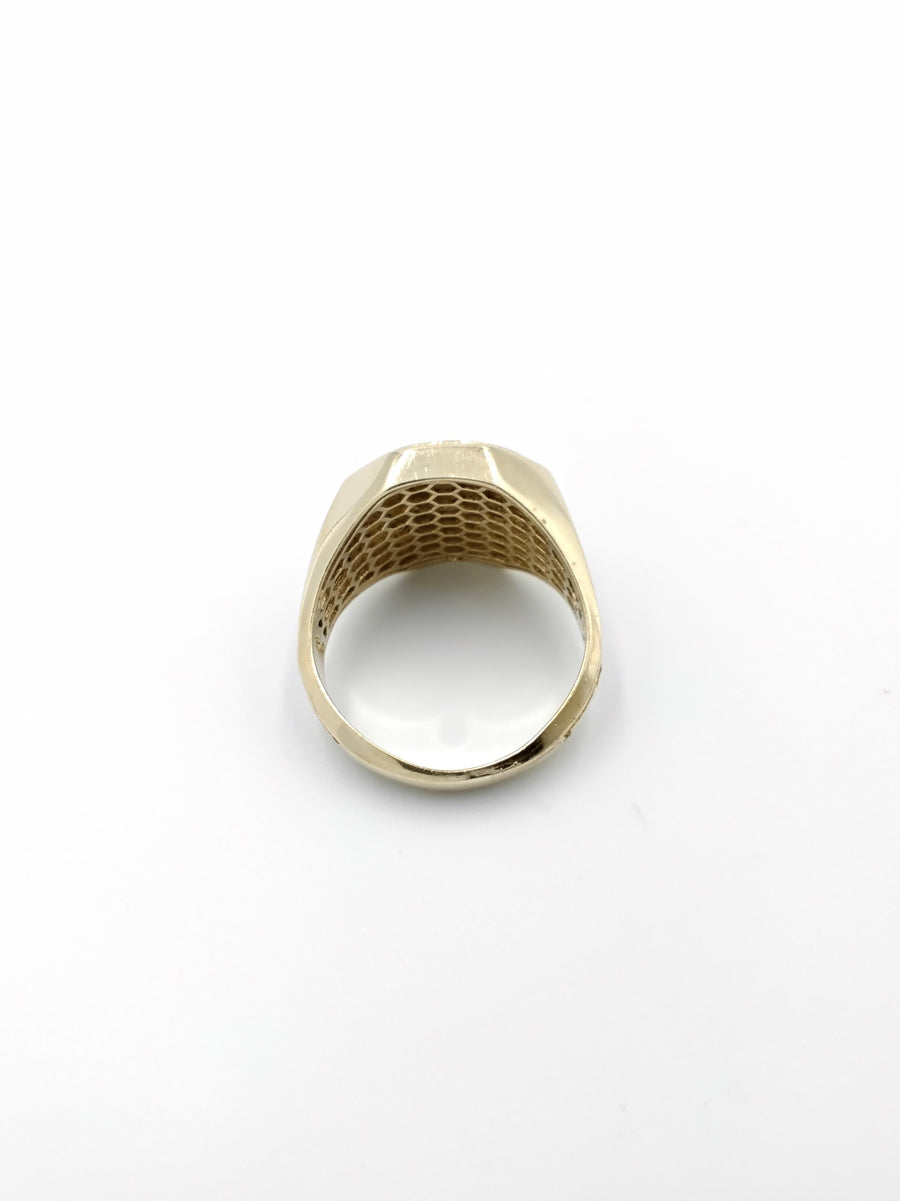 Men's Ring - Yellow Gold 14k (.585) 7.4 grams Size 10.5