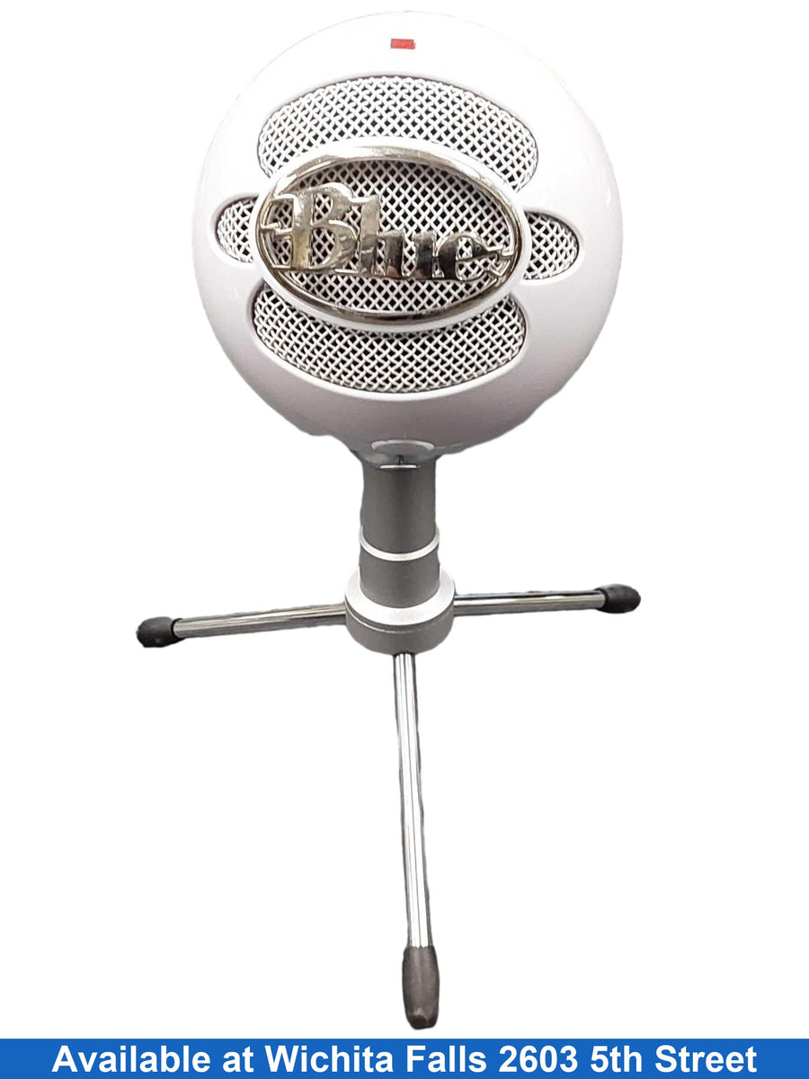 Blue Snowball White Corded Microphone