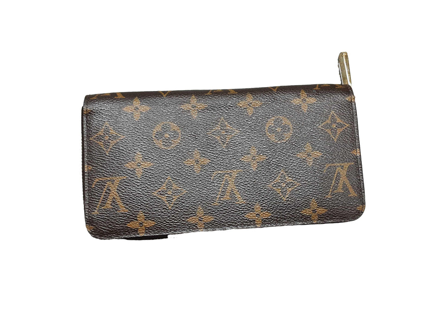 Louis Vuitton Zippy Zip Around Brown Wallet