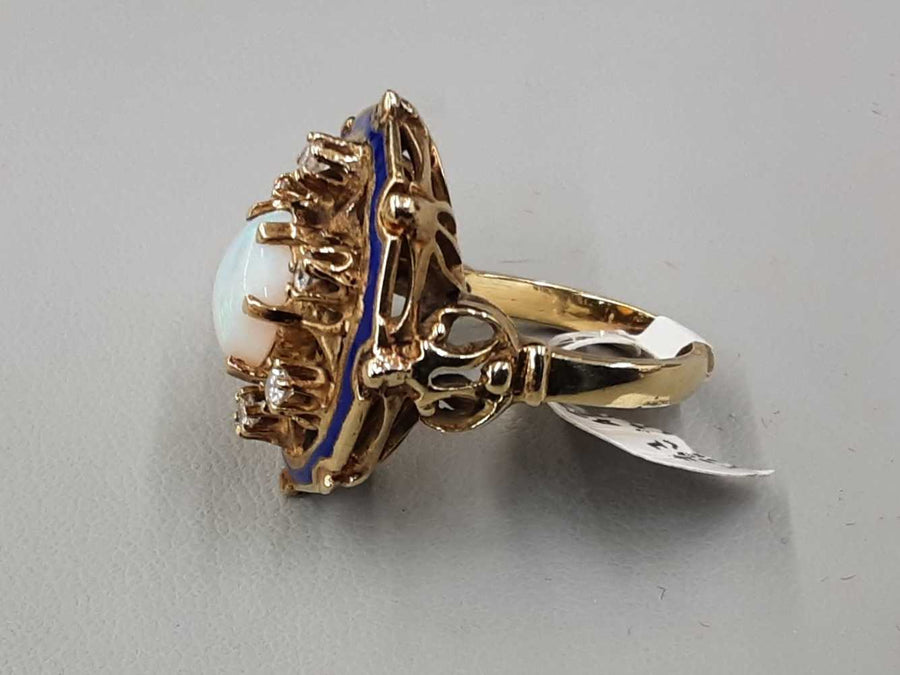 Women's Ring - Yellow Gold 14k (.585) 11.1 grams Size 7