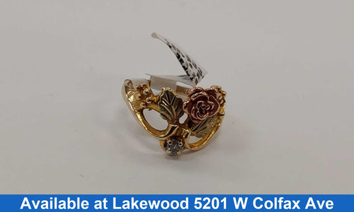 Women's Ring - Yellow Gold 10k (.417) 3.2 grams Size 6