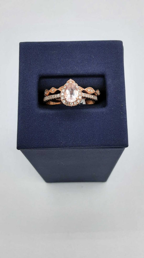 Ring - Wedding Set - Rose Gold 14k (.585) 4.7 grams Size 9.5