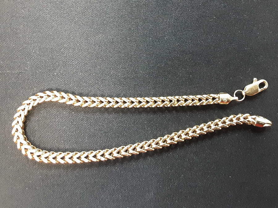 Fox Tail Bracelet - Yellow Gold 10k (.417) 6.2 grams 8 inch