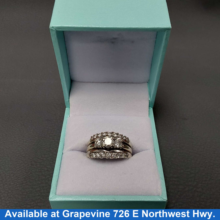 Women's Ring - White Gold 14k (.585) 8.4 grams Size 6.5
