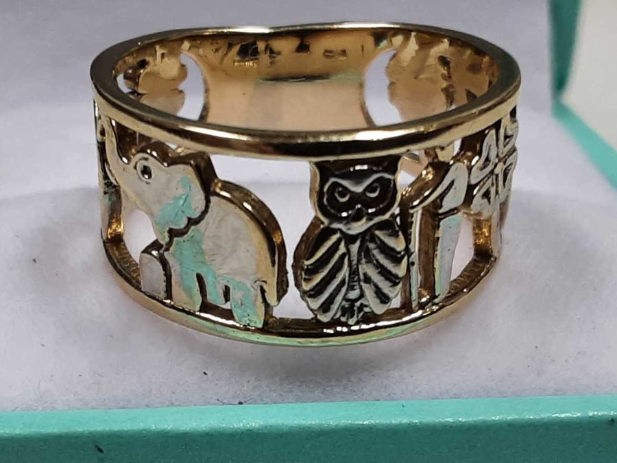 Women's Ring - Yellow Gold 14k (.585) 4 grams Size 6.5