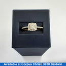 Ring - Engagement Set - Yellow Gold 10k (.417) 2.3 grams Size 8