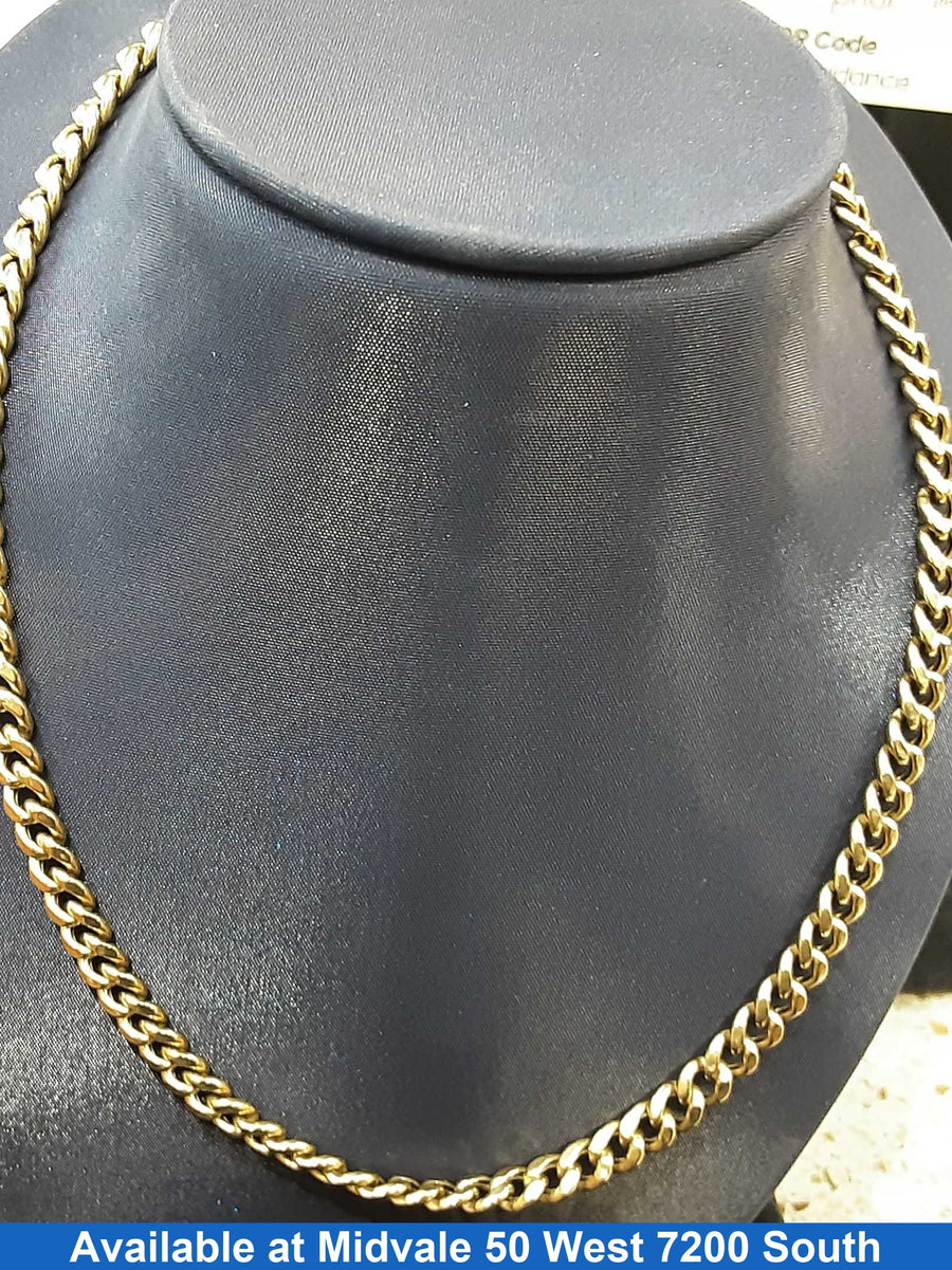 Cuban Link Chain - Yellow Gold 14k (.585) 21.7 grams 20 inch