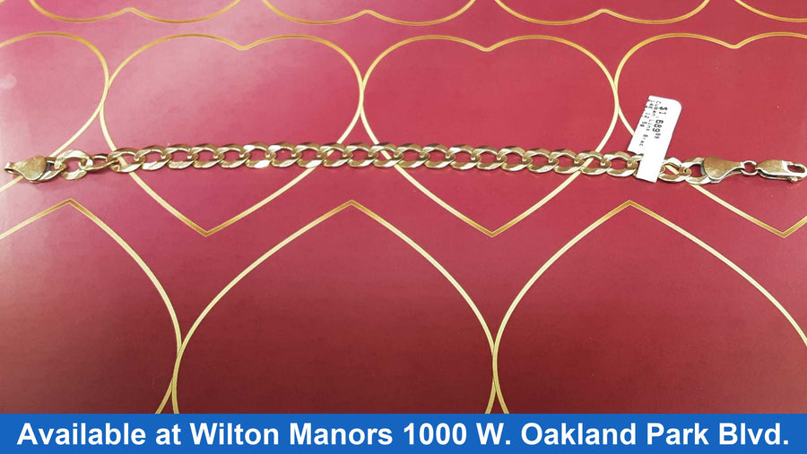 Cuban Link Bracelet - Yellow Gold 14k (.585) 12.5 grams 8 inch