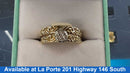 Ring - Engagement Set - Yellow Gold 14k (.585) 4.4 grams Size 6.5