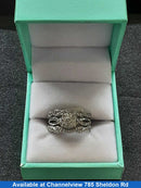 Ring - Wedding Set - White Gold 14k (.585) 6.6 grams Size 7