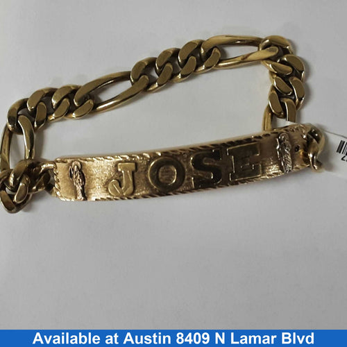 Figaro Bracelet - Yellow Gold 10k (.417) 36 grams 8 inch