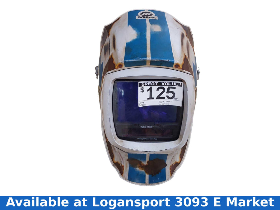 Miller Digital Infinity White Helmet