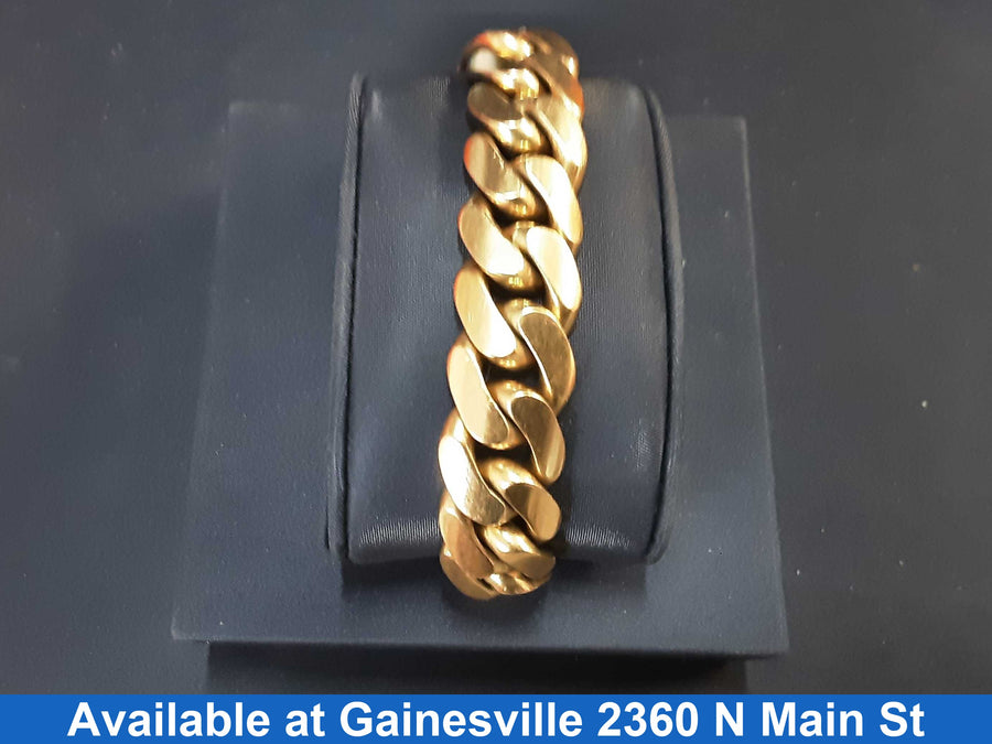 Cuban Link Bracelet - Yellow Gold 10k (.417) 127.2 grams 9 inch