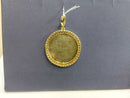 Coin Pendant Yellow Gold 10k (.417) 13.5 grams