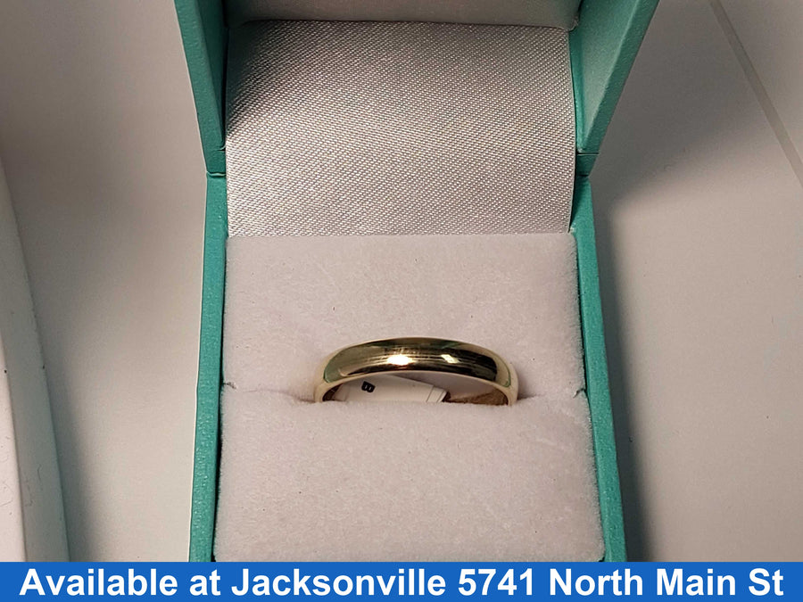 Ring - Wedding Band - Yellow Gold 10k (.417) 3.2 grams Size 11