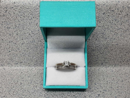 Ring - Engagement Set - Yellow Gold 14k (.585) 6.1 grams Size 8