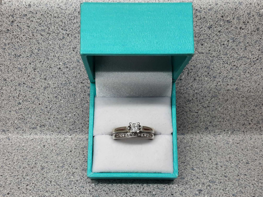Ring - Engagement Set - Yellow Gold 14k (.585) 6.1 grams Size 8