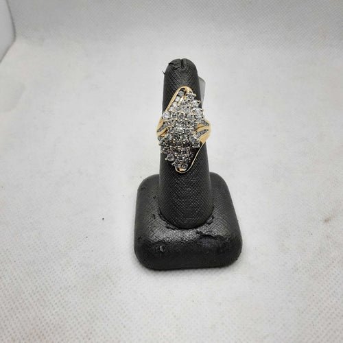 Women's Ring - Yellow Gold 10k (.417) 8.8 grams Size 7