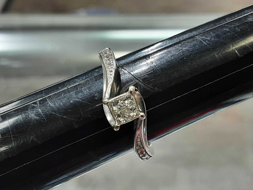 Ring - Engagement Set - White Gold 10k (.417) 2.8 grams Size 7
