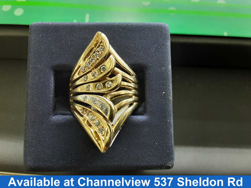 Women's Ring - Yellow Gold 14k (.585) 10.8 grams Size 9
