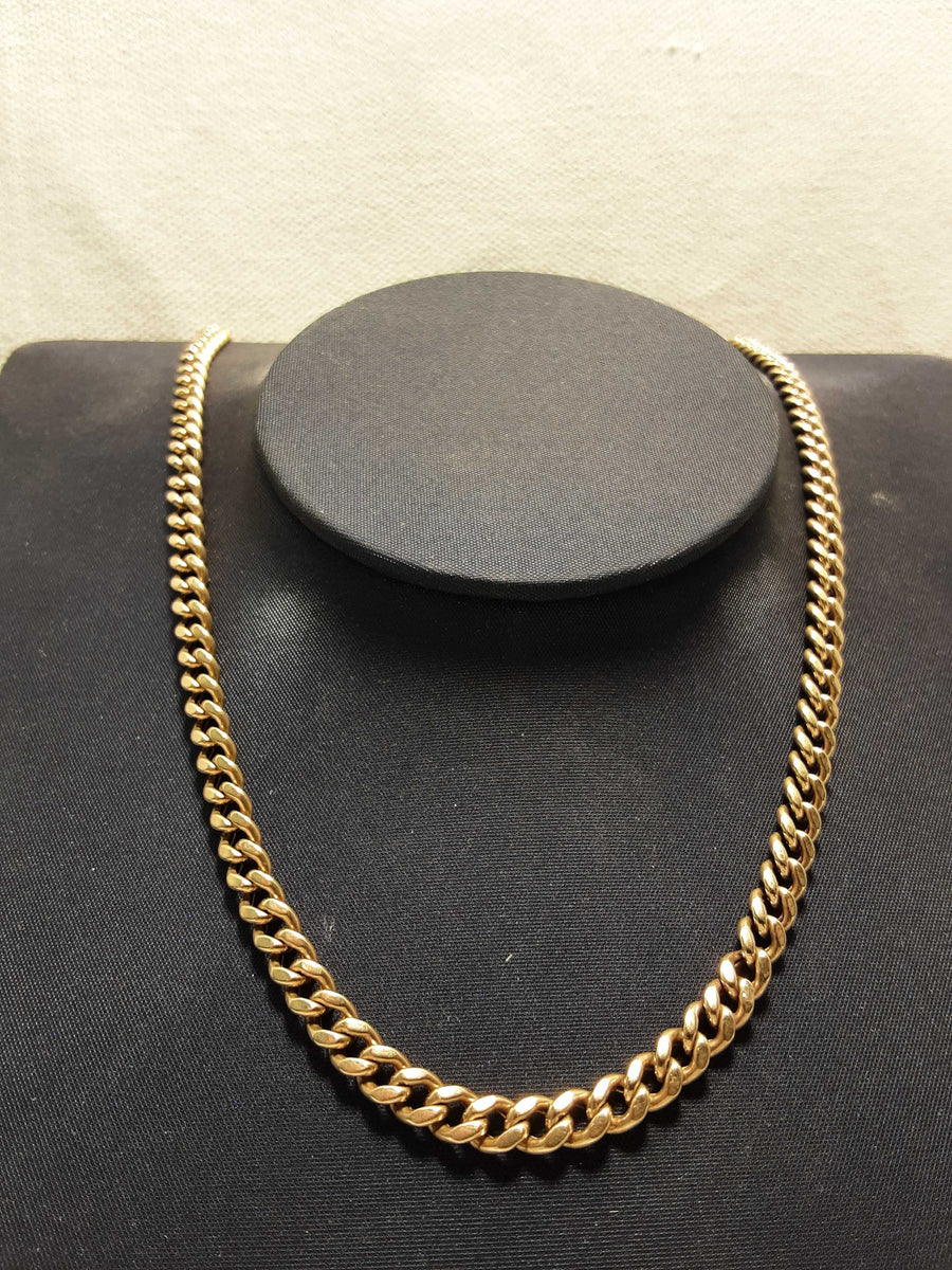 Cuban Link Chain - Yellow Gold 10k (.417) 11 grams 24 inch