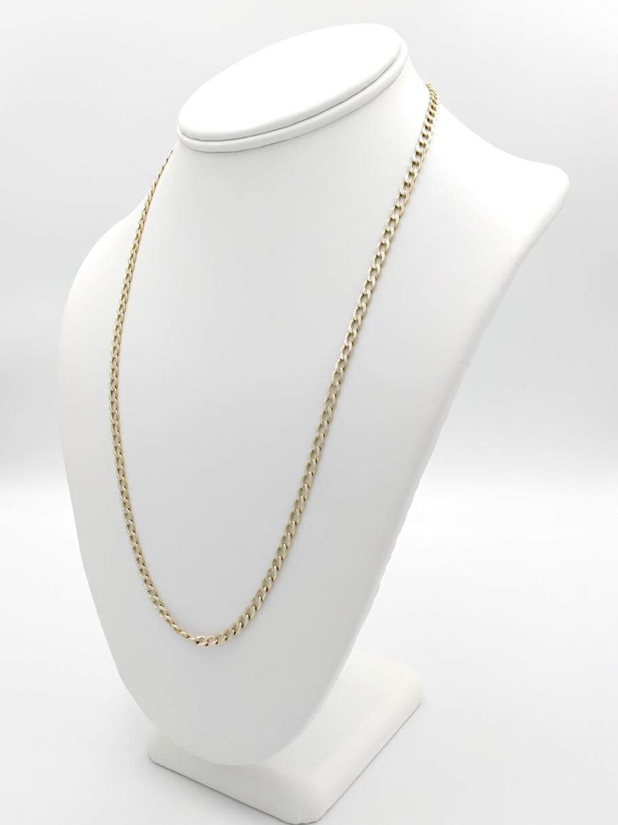 Cuban Link Chain - Yellow Gold 14k (.585) 7.5 grams 22 inch