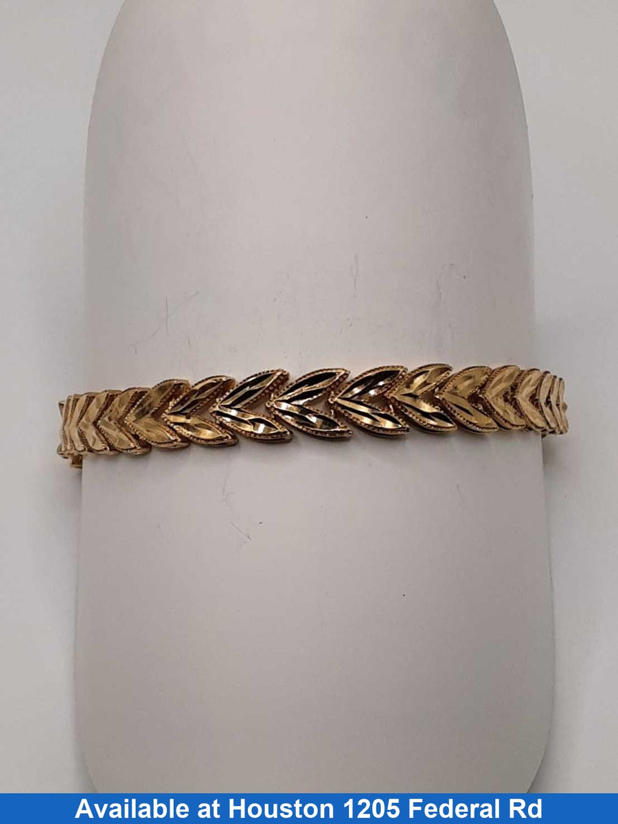 Fox Tail Bracelet - Yellow Gold 14k (.585) 16.9 grams 8 inch
