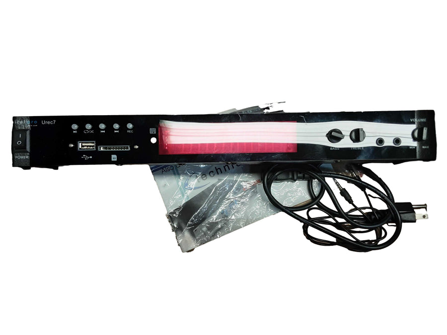 Technical Pro Urec7 Black Audio Recorder