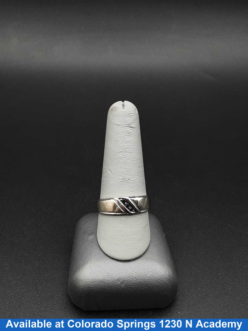 Ring - Wedding Band - White Gold 10k (.417) 3.5 grams Size 8.5