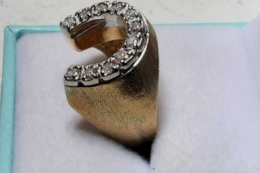 Men's Ring - Yellow Gold 14k (.585) 10 grams Size 7.5