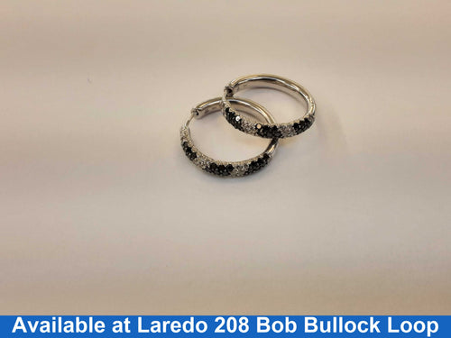 Bangle Earrings - White Gold 14k (.585) 7.2 grams