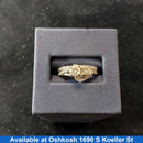 Ring - Wedding Band - White Gold 14k (.585) 4.6 grams Size 6