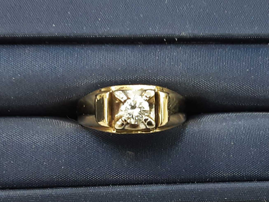Men's Ring - Yellow Gold 14k (.585) 6.2 grams Size 9