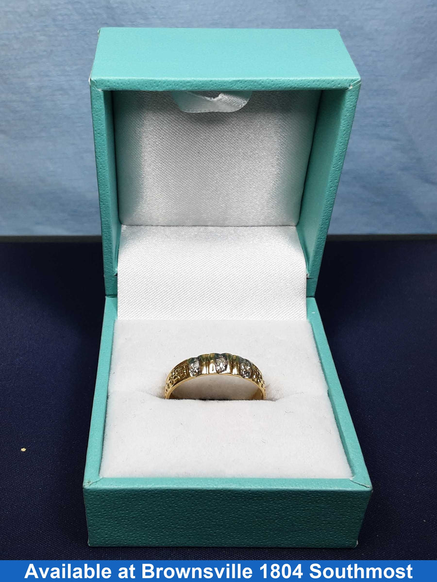 Ring - Wedding Band - Yellow Gold 14k (.585) 1.8 grams Size 7