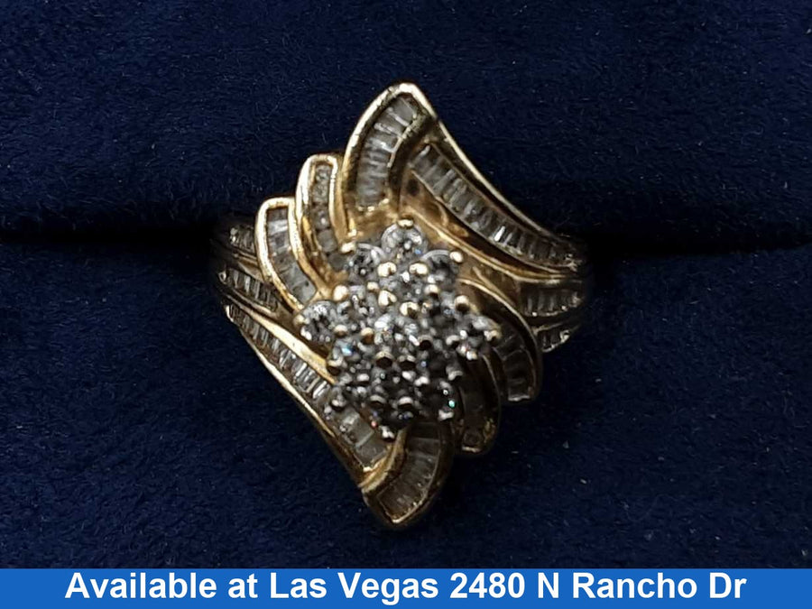 Women's Ring - Yellow Gold 10k (.417) 7.7 grams Size 7
