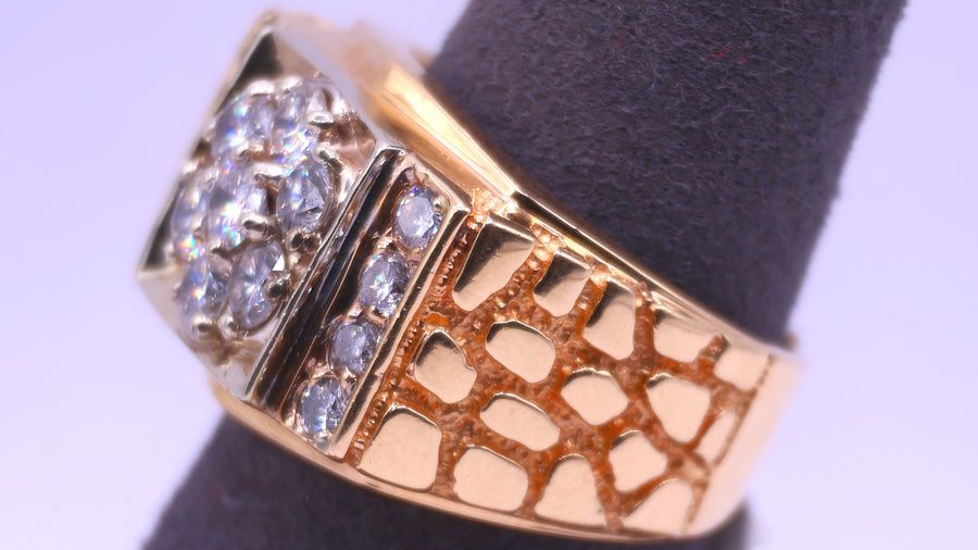Men's Ring - Yellow Gold 14k (.585) 12 grams Size 9