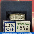 Ring - Wedding Band - White Gold 10k (.417) 6.7 grams Size 7