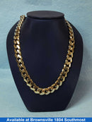 Cuban Link Chain - Yellow Gold 10k (.417) 28.6 grams 18 inch
