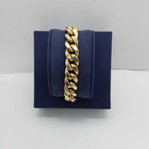 Cuban Link Bracelet - Yellow Gold 10k (.417) 24.8 grams 8 inch