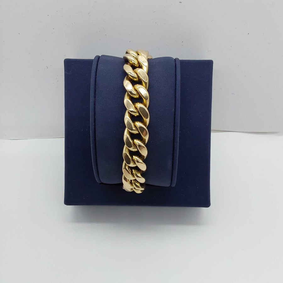 Cuban Link Bracelet - Yellow Gold 10k (.417) 24.8 grams 8 inch
