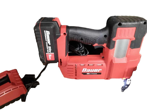 Bauer 20131c-b Red Cordless Brad Nailer