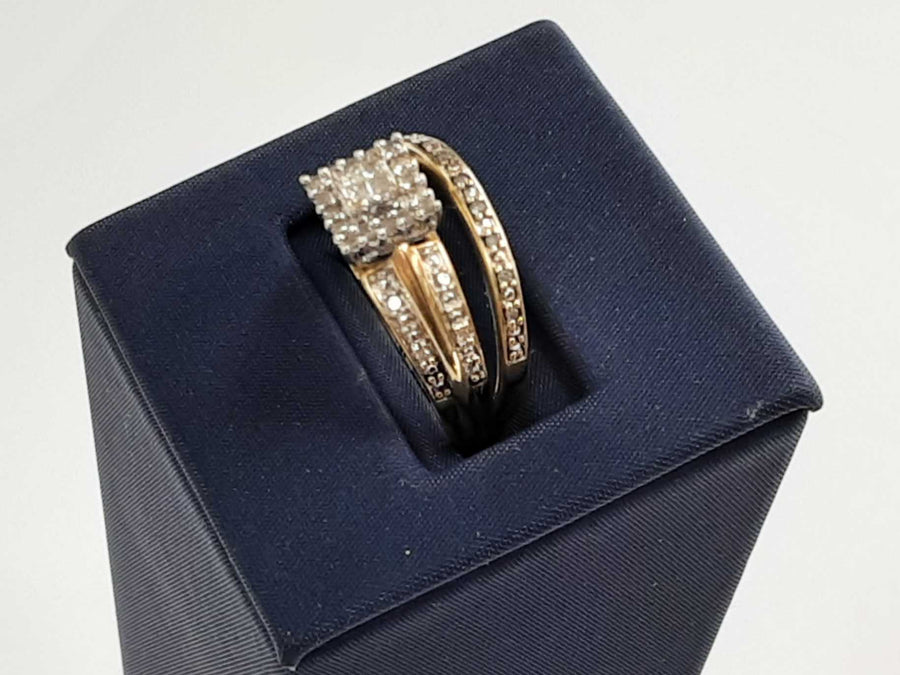 Ring - Engagement Set - Yellow Gold 10k S Size 8