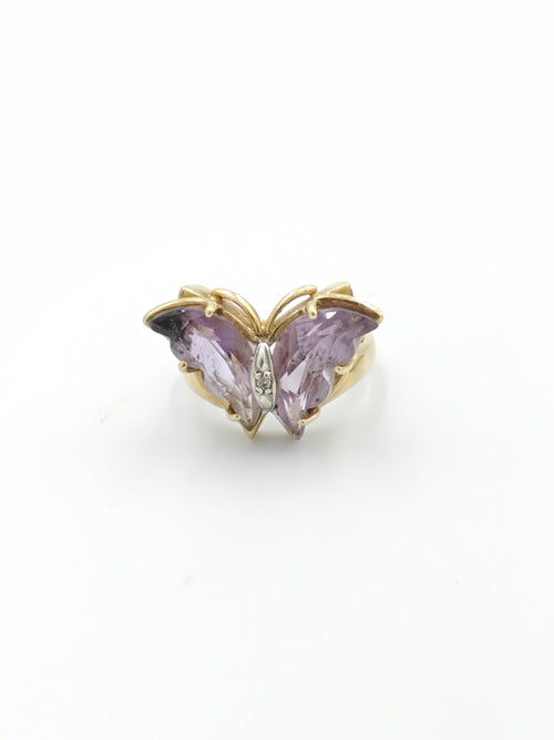 Women's Ring - Yellow Gold 14k (.585) 3.7 grams Size 4.5