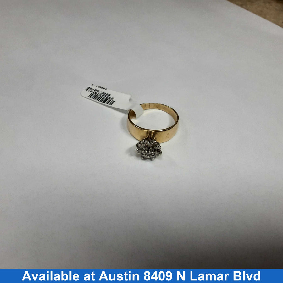 Women's Ring - Yellow Gold 10k (.417) 5.1 grams Size 2