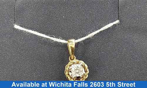 Diamond Pendant - Yellow Gold 10k (.417) 0.7 grams