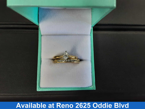 Ring - Engagement Set - Yellow Gold 14k (.585) 4.8 grams Size 7