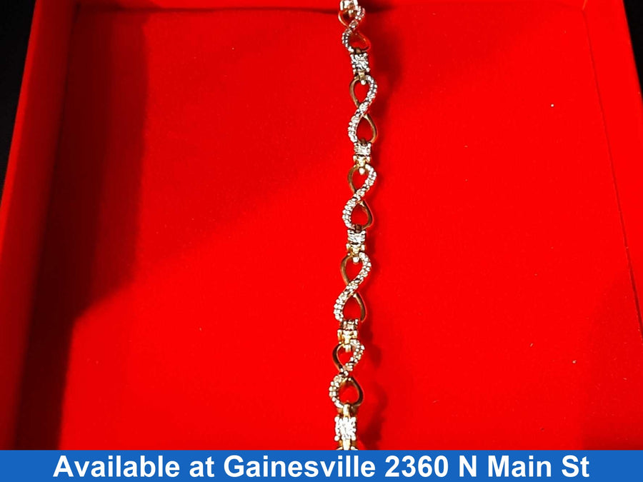 Tennis Bracelet - Yellow Gold 10k (.417) 10 grams 8 inch