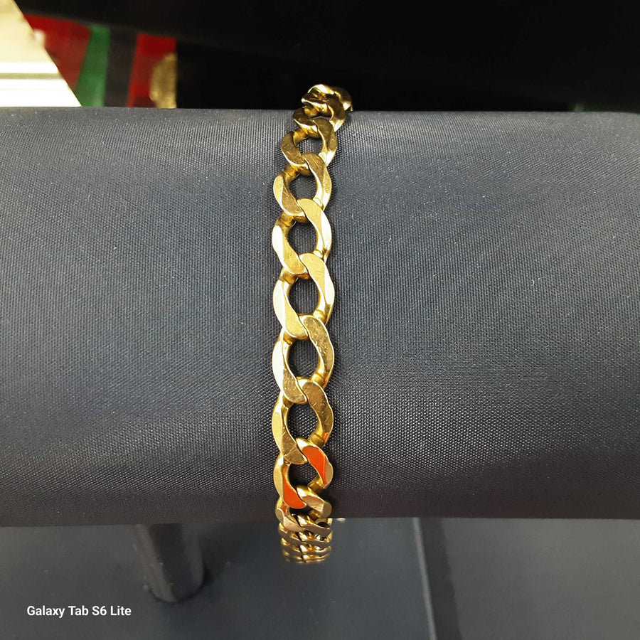 Figaro Bracelet - Yellow Gold 10k (.417) 14.8 grams 9 inch