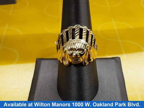 Men's Ring - Yellow Gold 10k (.417) 4.9 grams Size 9
