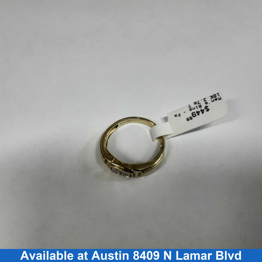 Men's Ring - Yellow Gold 10k (.417) 3.7 grams Size 9.5